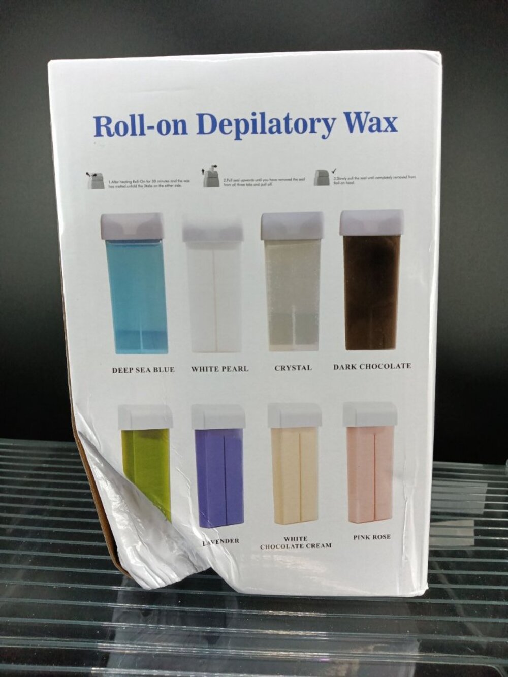 Roll-On Depilatory Wax Hair Removal Assorted Flavors Pack